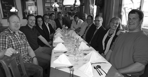 Mezzogiorno-Mitglieder beim Businesslunch